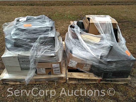 Lot on 2 Pallets of Various UPS, Scanner, Cisco Phones, etc