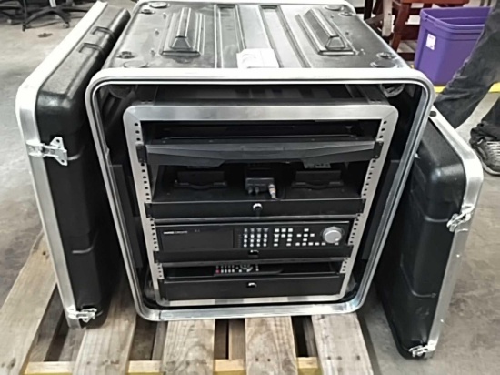Super Circuits wireless security system in SKB rack mount case DVR, monitor, 5 trans receiver