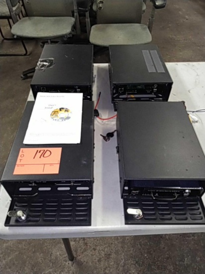 Lot of 4-Channel H.264 Mobil DVR w/Locking Box DVRM38-2