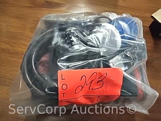 Lot of calculators, recorder, ultramax headphones, Sony Discman, fidget spinners, speaker, etc