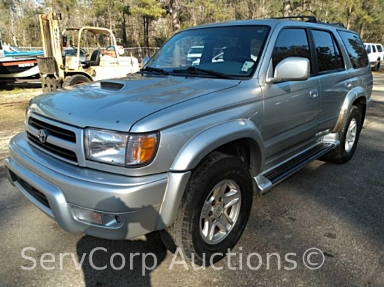 2000 Toyota 4Runner Multipurpose Vehicle (MPV), VIN # JT3GN86R3Y0159700