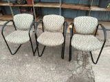 Lot of 3 Multi Green Chairs