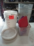 Lot of various large storage inserts& batter buckets