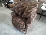 Paisley Design Brass tack plush chair