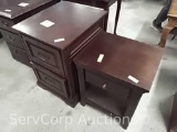 Lot of night stand & 2-drawer legal file cabinet