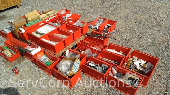 Lot on Pallet of various fittings, phone, wire, connectors, replacement parts: Square D Series B,