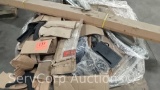 Lot of Power Adapters, Table Legs, Concrete Counter Post