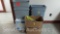 Lot of Trash Cans, Hard Hats, Safety Vest, First Aid Kit