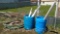 Lot of Various Suction Hoses, PVC, Plastic 55-Gal Drums