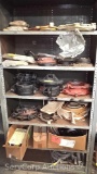 Lot on 6 Shelves of Various Grip Rings, Hangers, Water Closet Fitting