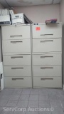 Lot of (2) Lateral 5-Drawer File Cabinets