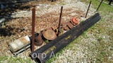 Lot of Various Sewer Pipe, Sewer/Water Lids, Bricks