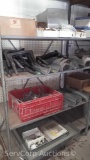 Lot on 4 Shelves of Hangers, Retardent Inserts, Drain Pans, Washer Hook-Up Inserts, Pipe Stands,