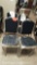 Lot of 4 Blue/Silver Chairs (Seller: City of Covington)