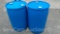 Lot of 2 Plastic 55-Gallon Blue Drums (Private Seller)