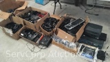 Lot of Walkie Talkie with Cradle, Box of Misc Networking Equip, (32) Astra 6731i Ip Phones, (24)