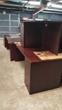 Lot of Left Side Wood Desk, Right Side Wood Desk & Wood Desk (Seller: City of Covington)