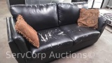 Black Leather Sofa (Seller: City of Covington)