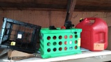 Lot of Various Gas Cans & Milk Crates (Private Seller)