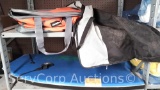 Lot on Shelf of Tote Bag, Cooler, Boogie Board (Private Seller)