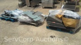 Lot on 3 Pallets of Police Cages, Light Bar, Whelen Center Console Accessories (Seller: STP Sheriff)