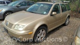 2001 Volkswagen Jetta Passenger Car, VIN # WVWSB61J11W621324