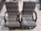 Lot of 2 Cloth High Back Office Chairs