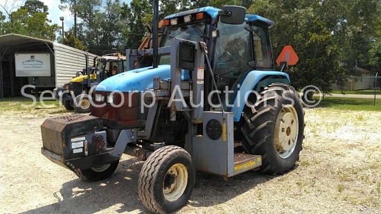 2001 New Holland TS100 Boom Mower Serial 163926B