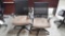 Lot of 2 Mesh/Cloth Brown Task Chairs