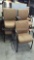 Lot of 5 Brown & Orange Guest Chairs