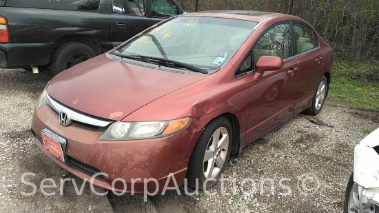 2007 Honda Civic Passenger Car, VIN # 1HGFA16817L102671