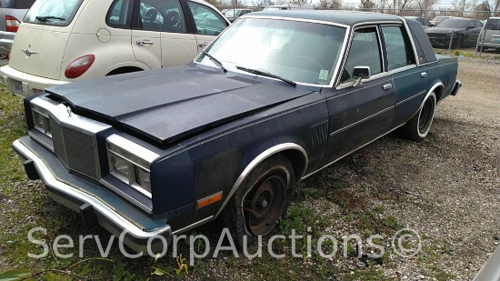 1984 Chrysler Fifth Avenue Passenger Car, VIN # 1C3BF66P9EX583248