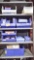 Lot of 4 Shelves Plastic Stackable Bins...(Seller: STP Hospital)