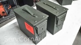 Lot of 2 Small Ammo Canisters