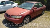 2001 Honda Accord Passenger Car, VIN # 1HGCG16591A010847