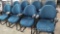 Lot of 8 Blue Chairs