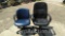 Lot of Black Office Chair & Blue Office Chair