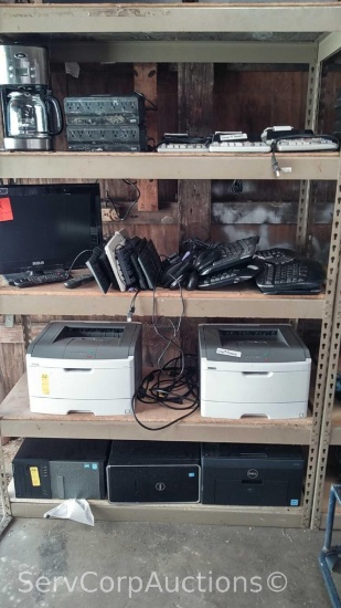 Battery Back Ups, Calculators, Coffee Pot, Keyboards, Mouse, Printers, TV's, Dell Towers