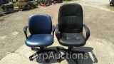 Lot of Black Office Chair & Blue Office Chair