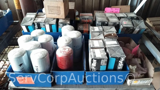 Lot on Pallet: Hydraulic & Lube Filters, 700-Volt Buss Connector, Snap Action Switches, Hydraulic