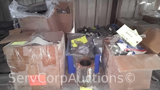 Lot on Pallet: Bolts, Electrical Box, Bell Reducers, Inner Connector, Rubber, XL/Hebrans, Bearings