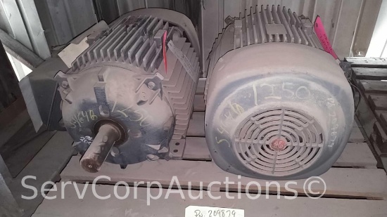 Lot on Pallet: (2) GE 3-Phase 1775-RPM 50-HP 575-Volt Marine Electric Motors