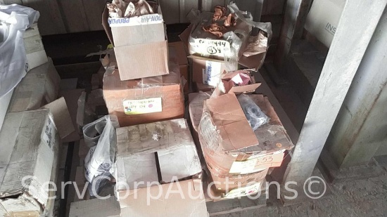Lot on Pallet: Sweat Fittings, Couplers, Bolts, Bosch Rexroth Connectors, Lock Washers, Control