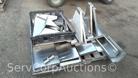 Lot on Pallet: Various Stainless Wall Mount Shelving