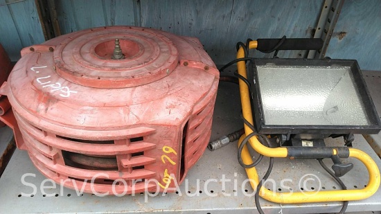 Work Light & Air Hose Reel