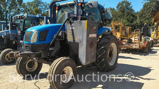 2008 New Holland T6020 Boom Mower Tractor