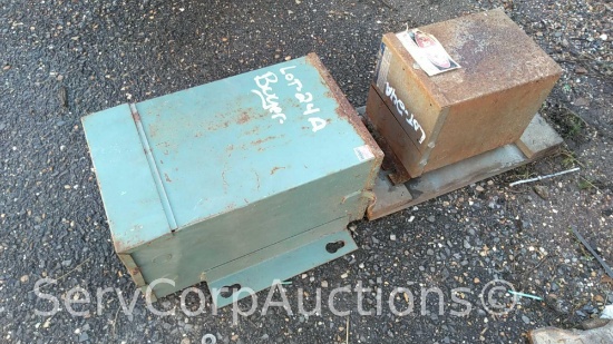 Lot of 2 Various Electrical Transformers