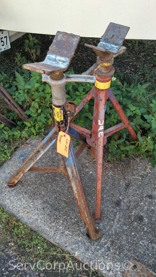 Lot of 2 Pipe Jack Stands 2000-LB Capacity