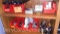 Lot on 2 Shelves of Scissors, Binder Clips, Rolodex Cards, Markers, Pens, Mailing Seals
