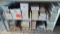 Lot of Various Size/Color Binding Rings & Shelving Unit